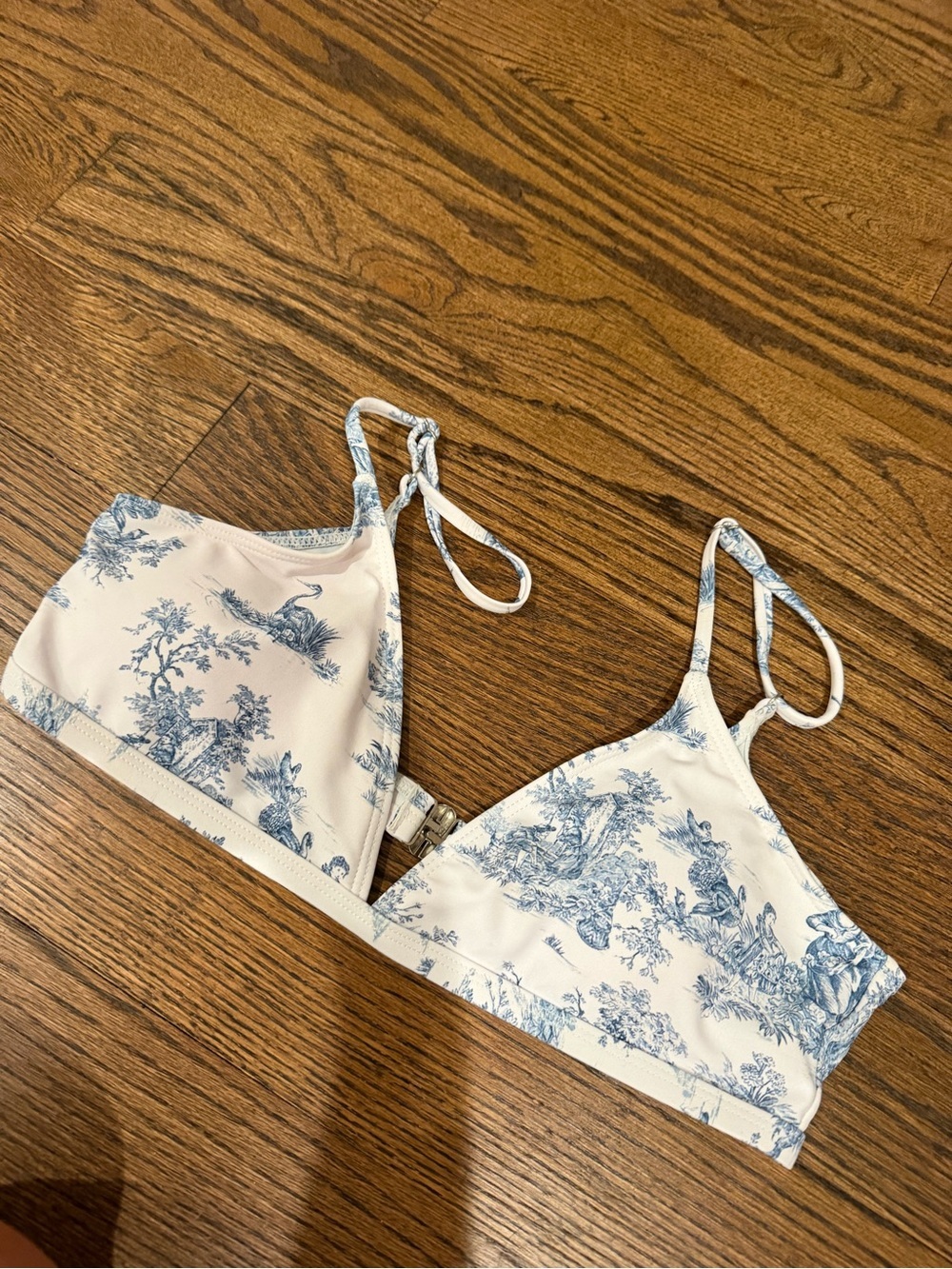 Cider Toile Print Bikini top